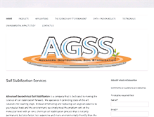 Tablet Screenshot of agsssoilstabilization.com